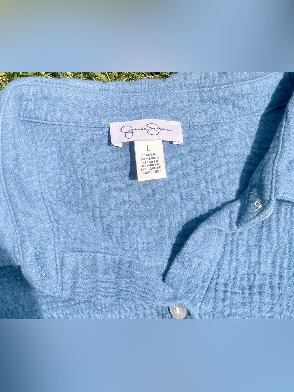 4 Gauze Style Button Up Tops. 2 Jessica Simpson, Assorted Colors - Picture 8 of 13